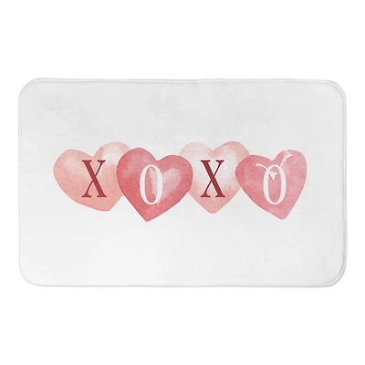 XOXO Hearts Bath Mat