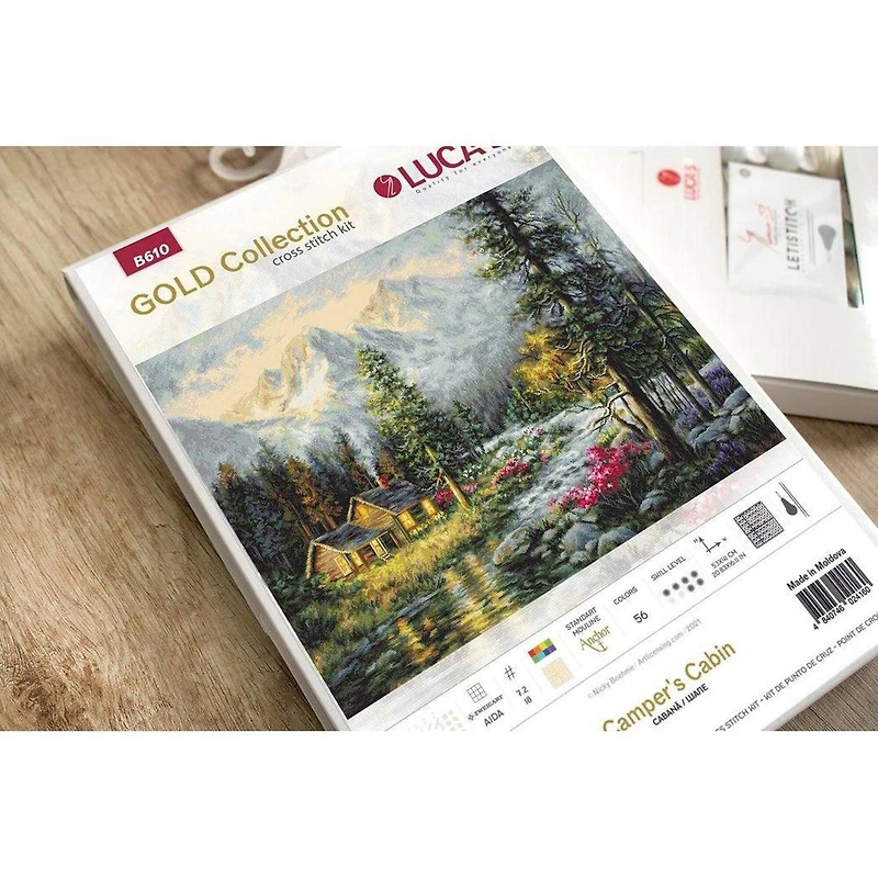 Luca-s Camper's Cabin Counted Cross Stitch Kit