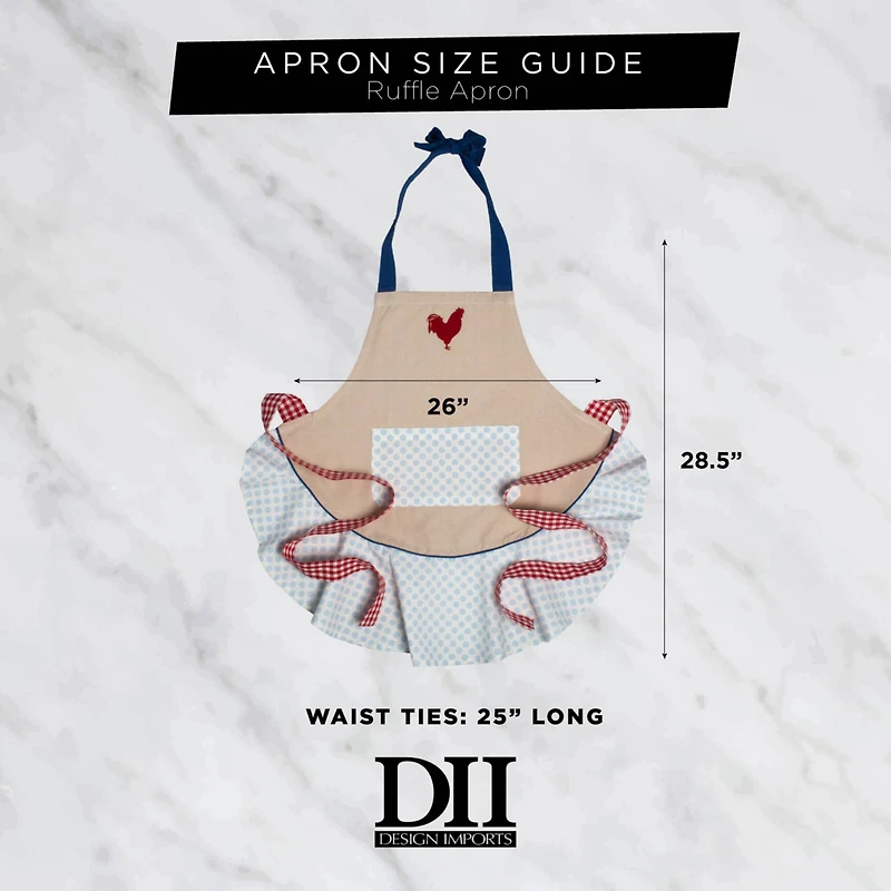 DII® Love Struck Ruffle Apron
