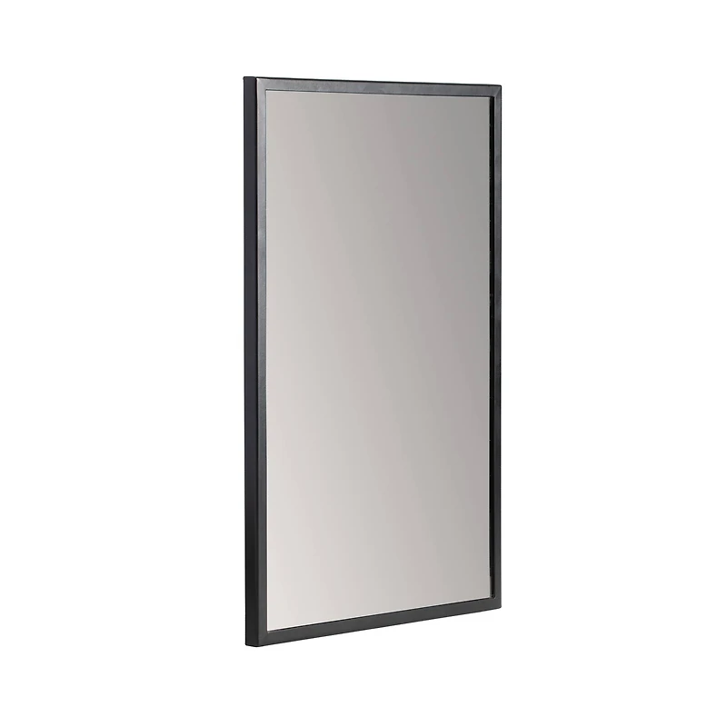 Habitat Evri 24" Black Rectangular Wall Mirror