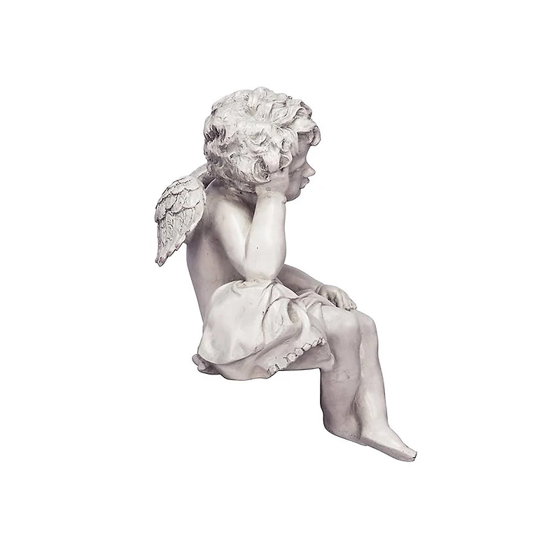 Design Toscano® 13" Mourning Mortality Sitting Cherub Sculpture
