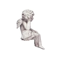 Design Toscano® 13" Mourning Mortality Sitting Cherub Sculpture