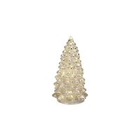 LED Glass Christmas Tree Set, 6.5", 7.75", 10" & 12"