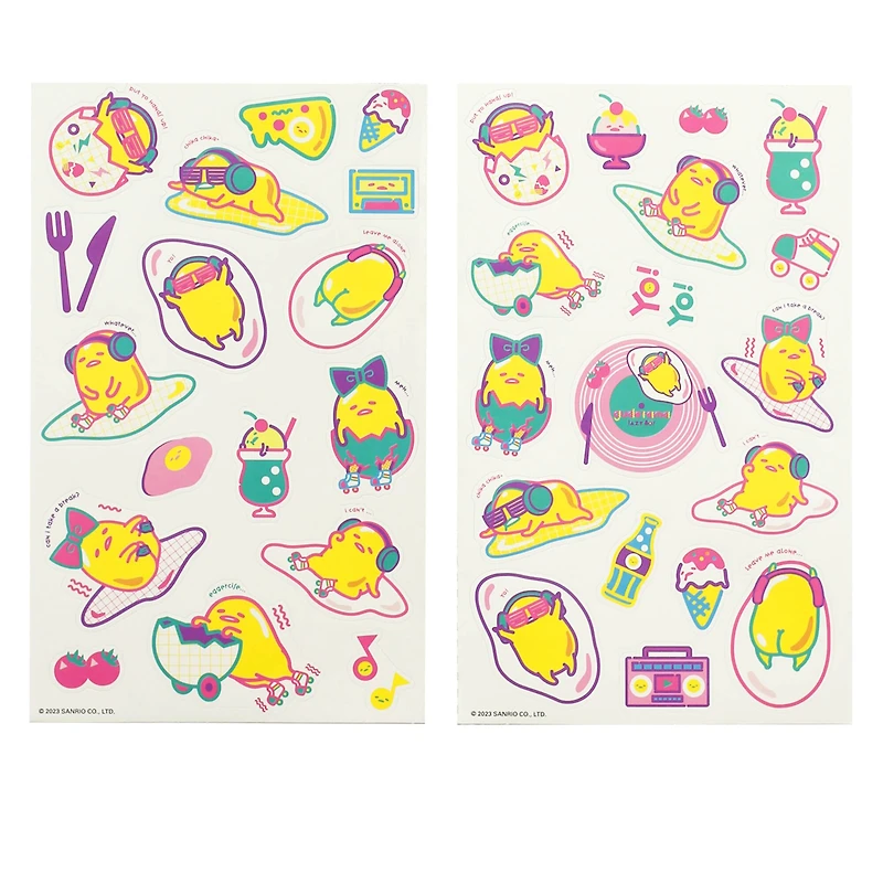 Gudetama Lazy 80's Stickers