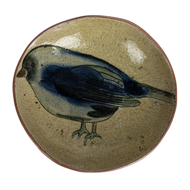 Hello Honey® 9" Insect & Bird Design Stoneware Plate Set