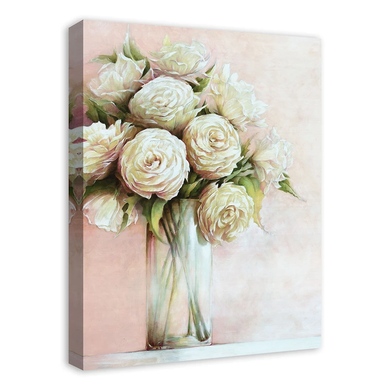Blush Pink Bouquet 18" x 24" Canvas Wall Art