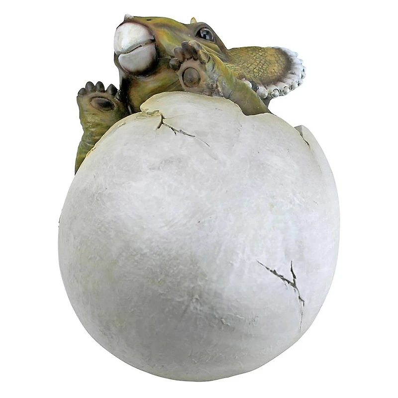 Design Toscano 8" Baby Triceratops Dino Egg Statue