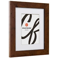 Craig Frames Bauhaus 125 Dark Walnut Picture Frame with Mat