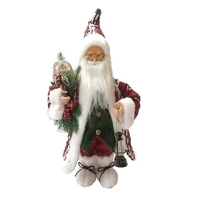 Santa's Workshop 15" Red Woven Claus