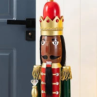 Glitzhome® 42"H Wooden Christmas African American King Nutcracker
