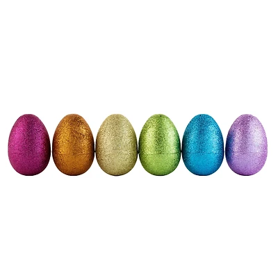 3" Glitter Plastic Easter Eggs, 6ct. by Creatology™