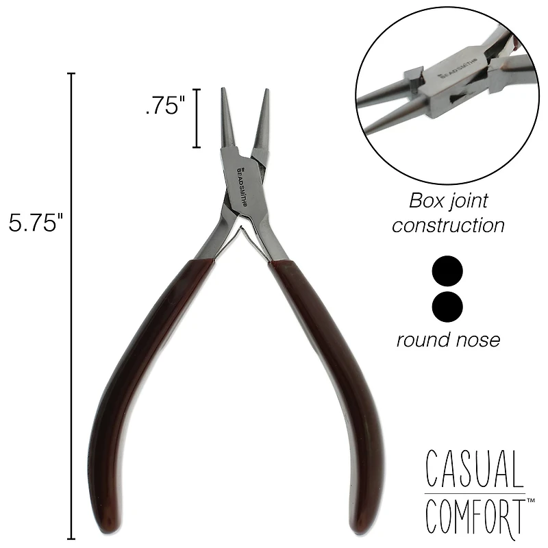 The Beadsmith® Casual Comfort Round Nose Plier