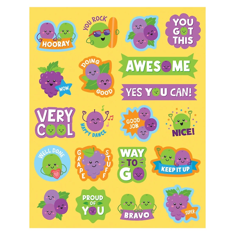 Teacher Created Resources® Grape Smelly Stickers, 6 Packs of 120