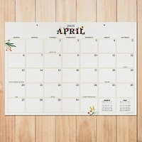 TF Publishing Medium 2025 Floral Monthly Blotter Desk Pad Calendar