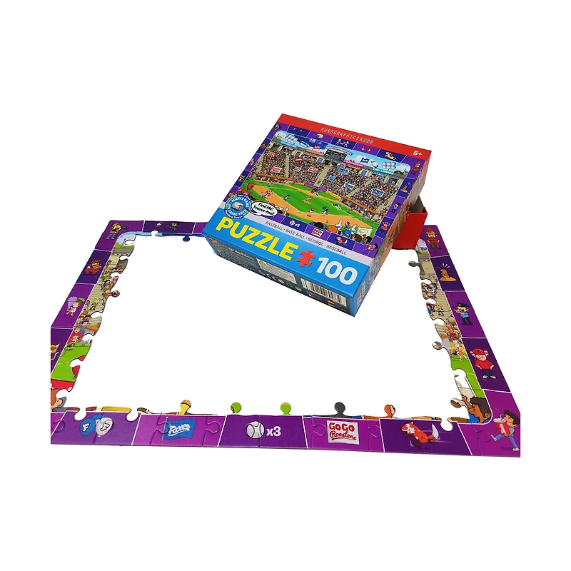 Spot & Find Puzzle Game - Baseball: 100 Pcs