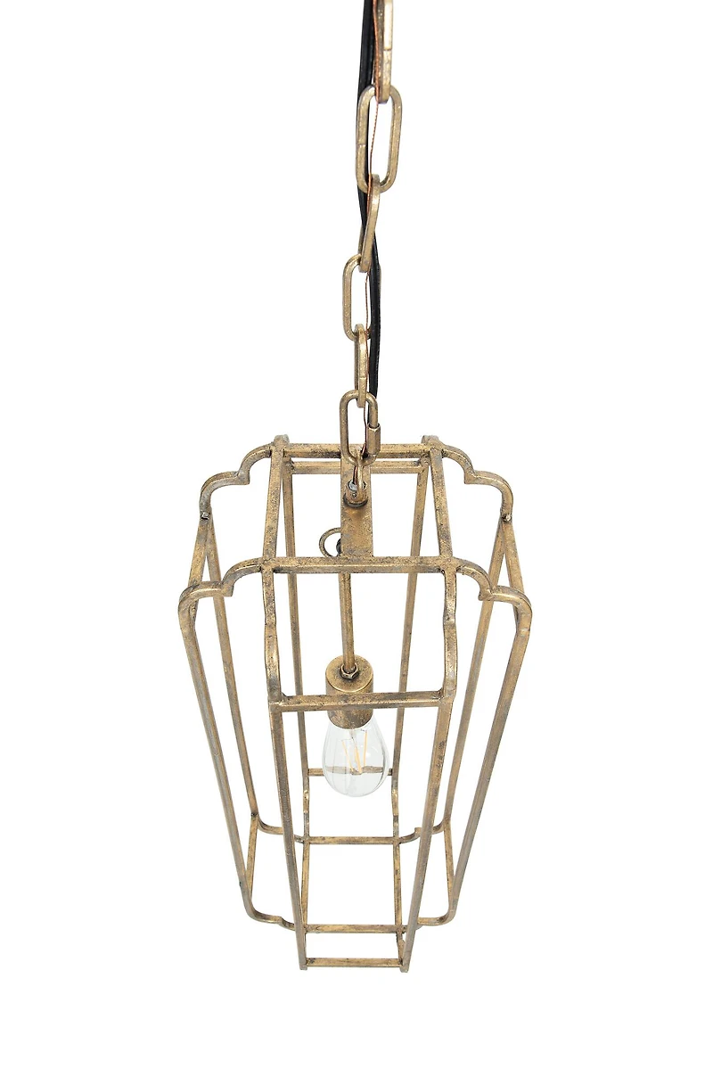 Hello Honey® 25" Hanging Pendant Lamp With Gold Finish