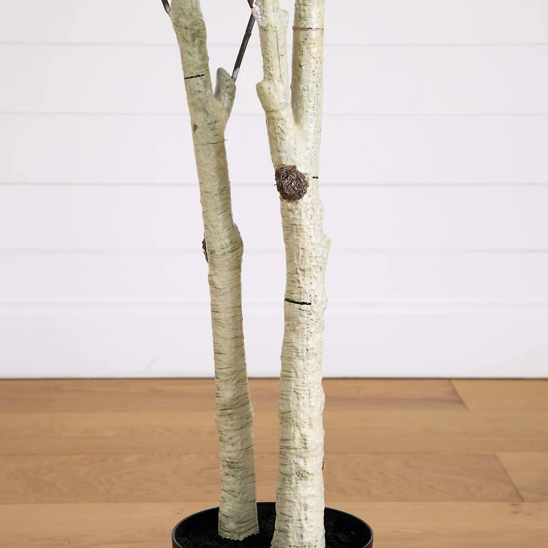 8ft. Artificial Birch Tree with Real Touch Leaves