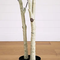 8ft. Artificial Birch Tree with Real Touch Leaves