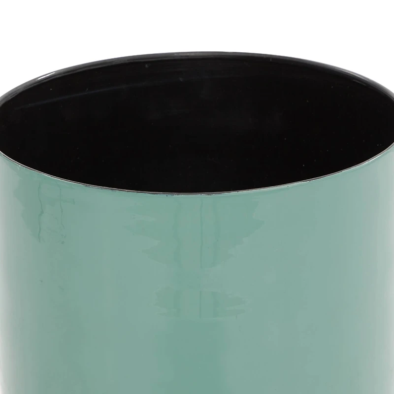 The Novogratz Teal Metal Contemporary Planter Set
