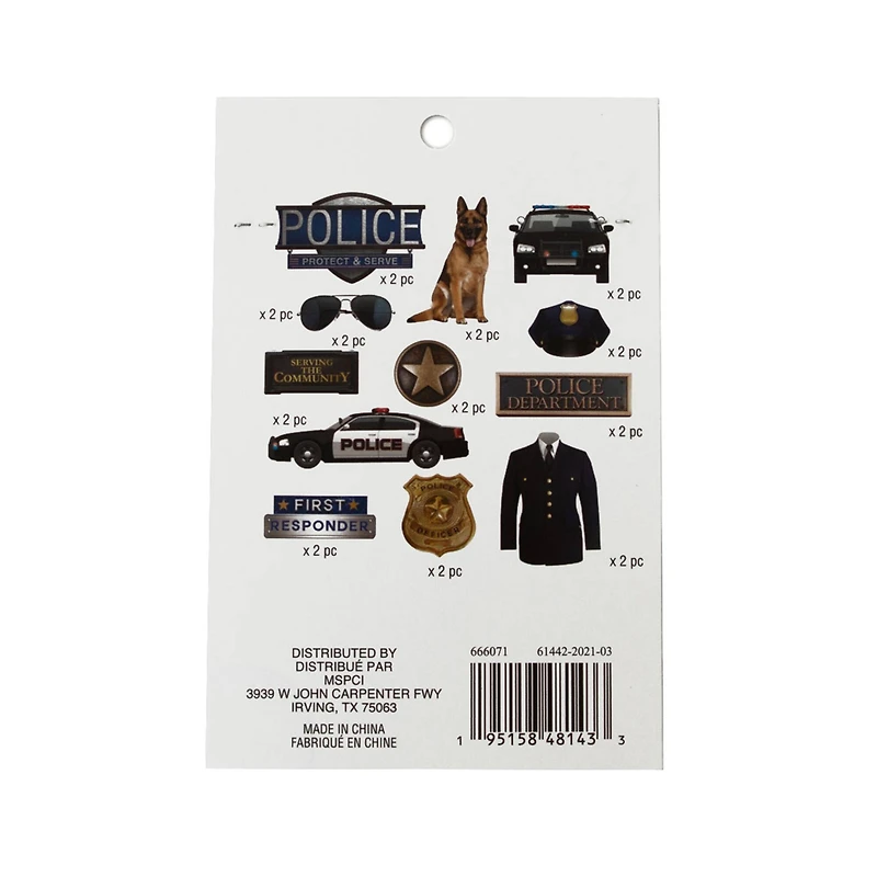 Police Die Cut Stickers by Recollections™