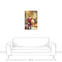 Santa Toy Sack Scene Canvas Wall Art