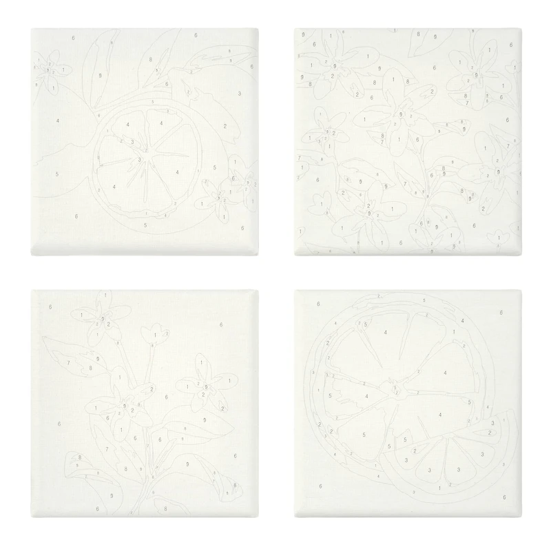 Citrus Paint-by-Number Gallery Mini Kit by Artist's Loft®