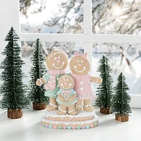 Glitzhome® 10.25" Resin Christmas Gingerbread Man Family Table Decor