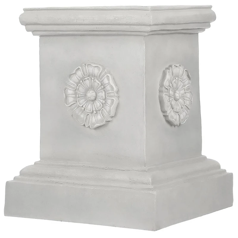 Design Toscano 20" English Rosette Garden Sculptural Plinth