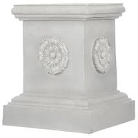 Design Toscano 20" English Rosette Garden Sculptural Plinth