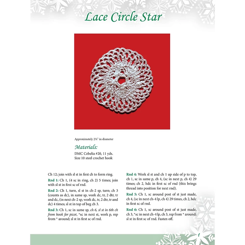 Dover Publications Christmas Ornaments To Crochet