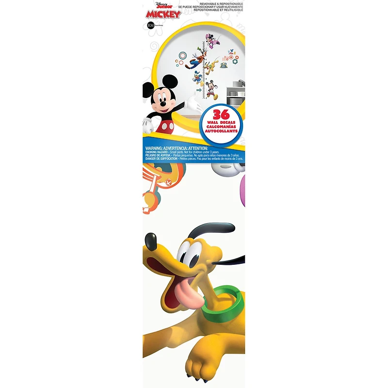 RoomMates Mickey and Friends Growth Chart Peel & Stick Wall Decals