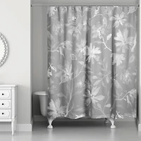 Floral Pattern Shower Curtain
