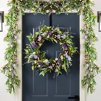 Glitzhome® 72" Easter Egg & Lavender Garland