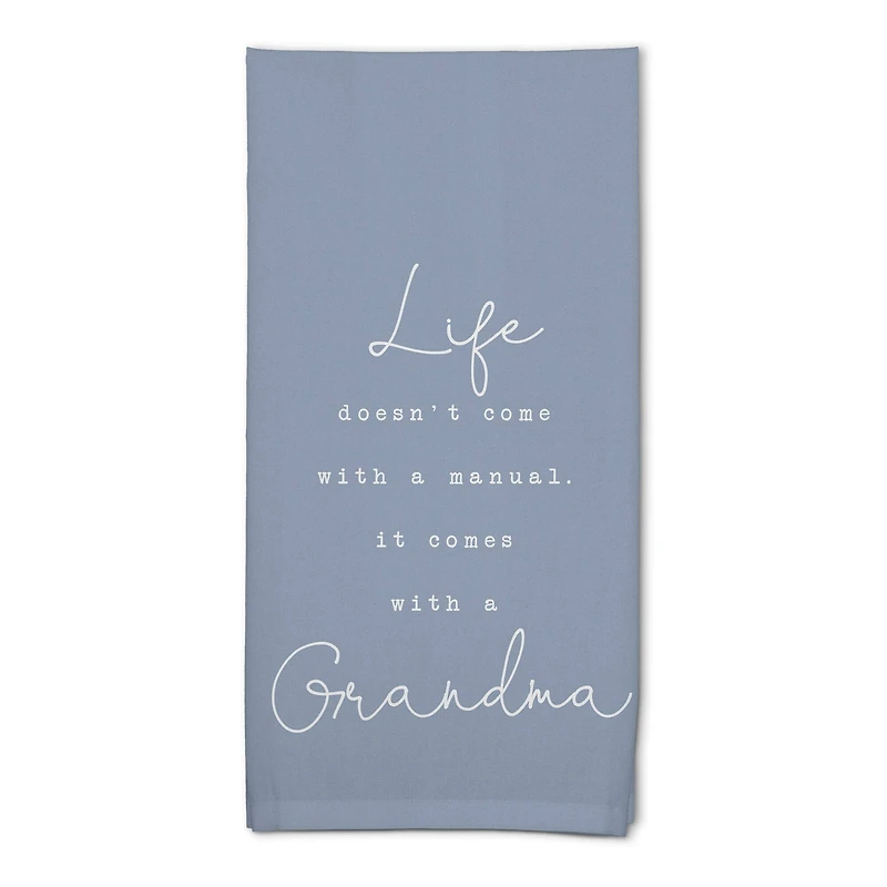 Life Comes with a Grandma Cotton Twill Tea Towel Set