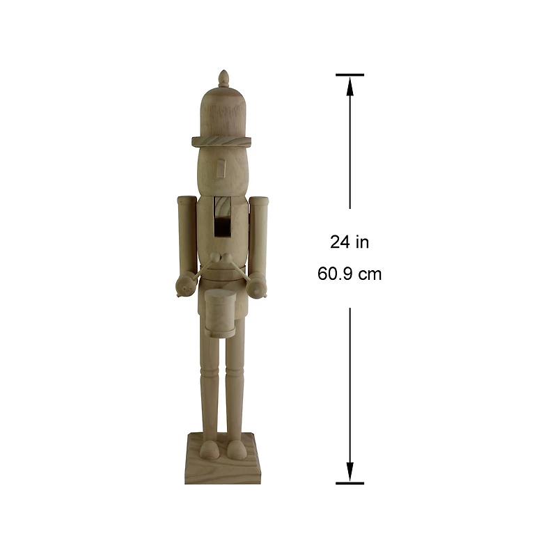 24" Soldier Drummer DIY Pinewood Nutcracker by Make Market®