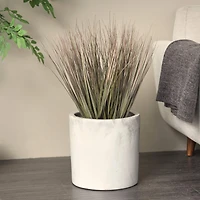 2ft. Onion Grass Artificial Plant with White Pot