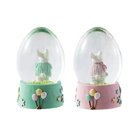 Glitzhome® Easter Bunny Waterglobes Set