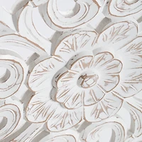 Habitat Bastia White Round Medallion