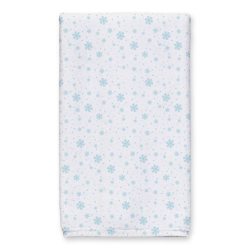 Let it Gnome Blue Snowflakes Tea Towels - Set of 2