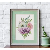 Luca-S Anemone Counted Cross Stitch Kit