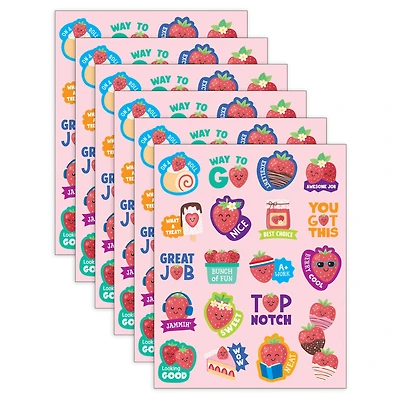 Teacher Created Resources® Strawberry Smelly Stickers, 6 Packs of 114