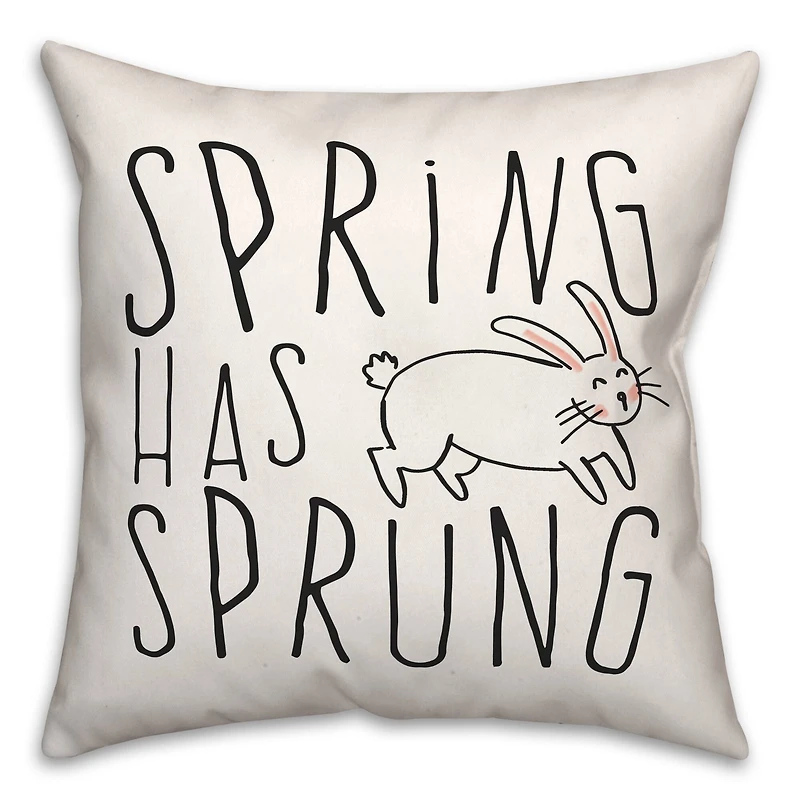 Spring Sprung Bun Pillow 2 18" x 18" Throw Pillow