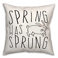 Spring Sprung Bun Pillow 2 18" x 18" Throw Pillow