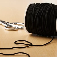 Beadsmith® Fablastic™ 3mm Black Round Spandex Cord