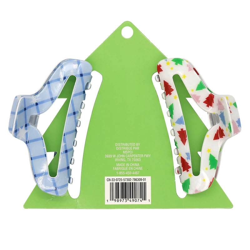 Winter Christmas Tree Claw Clips by Creatology™