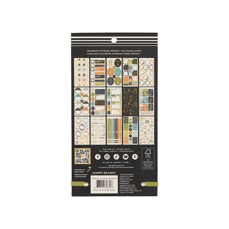 The Classic Happy Planner® Herbarium Sticker Book