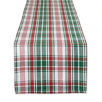 DII® 72" Yuletide Plaid Table Runner