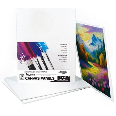 ArtSkills 3 Pack 8" x 10" Canvas Panel