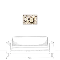 Large Neutral Florals 24" x 16" Canvas Wall Art