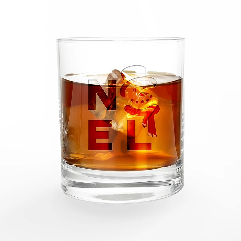 Noel Snowman 11oz. Whiskey Glass